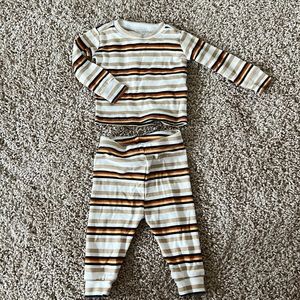 Striped Baby top & bottom, 3m